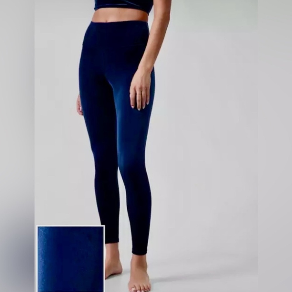 Athleta Blue Elation Velvet Tight Plus Size 2X